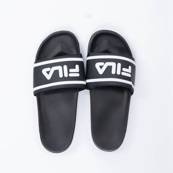 Slides Fila Homem Pretas - Fila Deckle Outlet Portugal,QGHM-54092